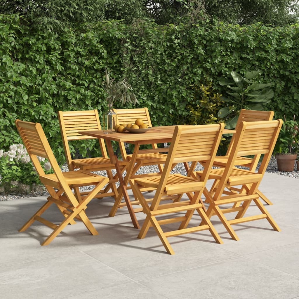 vidaXL Folding Garden Chairs 4 pcs 47x47x89 cm Solid Wood Teak