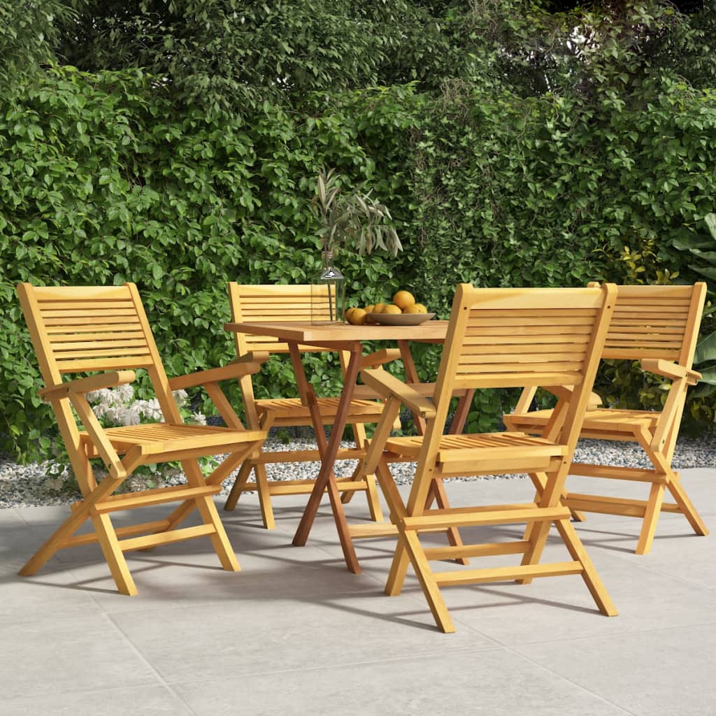 vidaXL Folding Garden Chairs 8 pcs 55x62x90 cm Solid Wood Teak