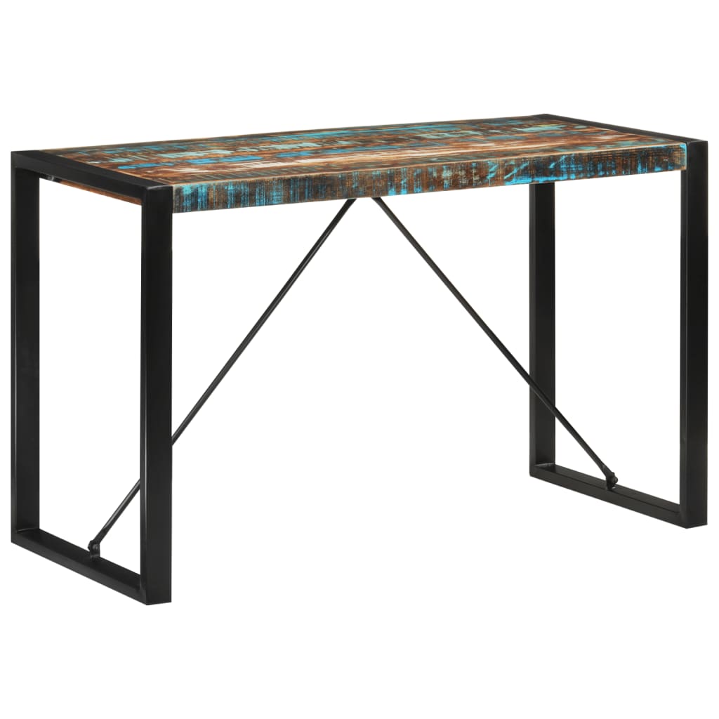 vidaXL Dining Table 120x55x76 cm Solid Wood Reclaimed