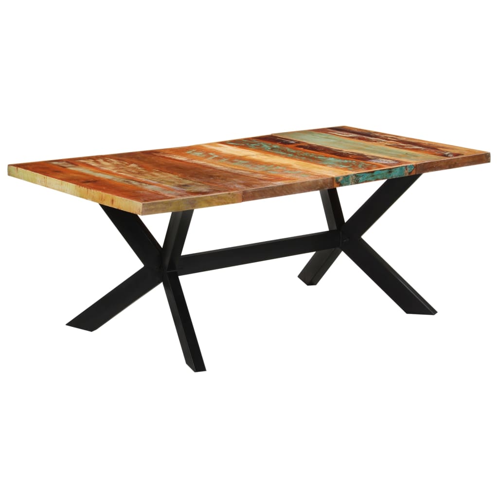 vidaXL Dining Table 120x55x76 cm Solid Wood Reclaimed