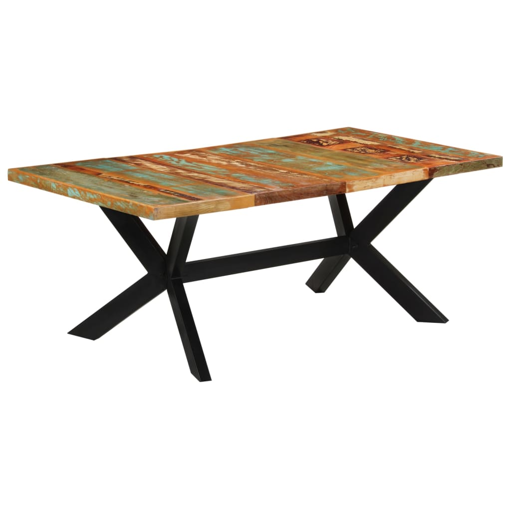 vidaXL Dining Table 120x55x76 cm Solid Wood Reclaimed