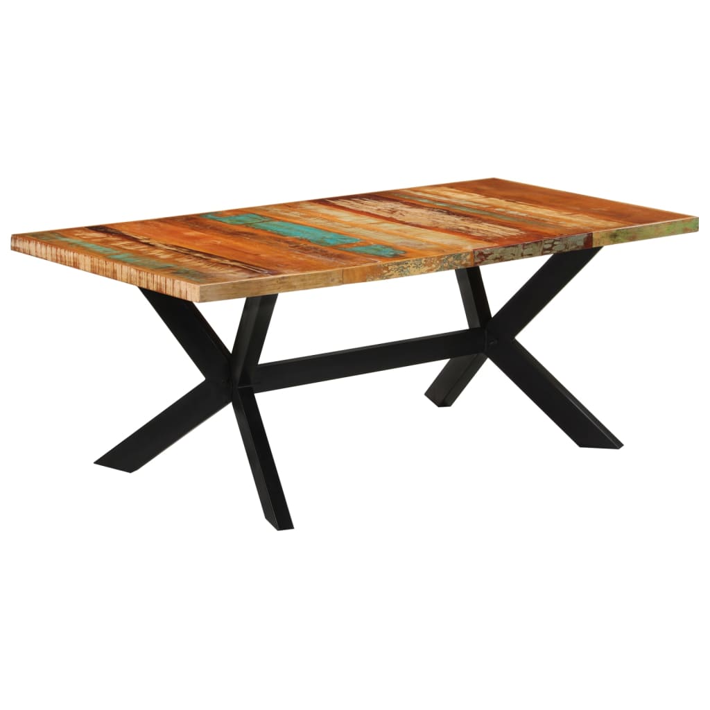 vidaXL Dining Table 120x55x76 cm Solid Wood Reclaimed