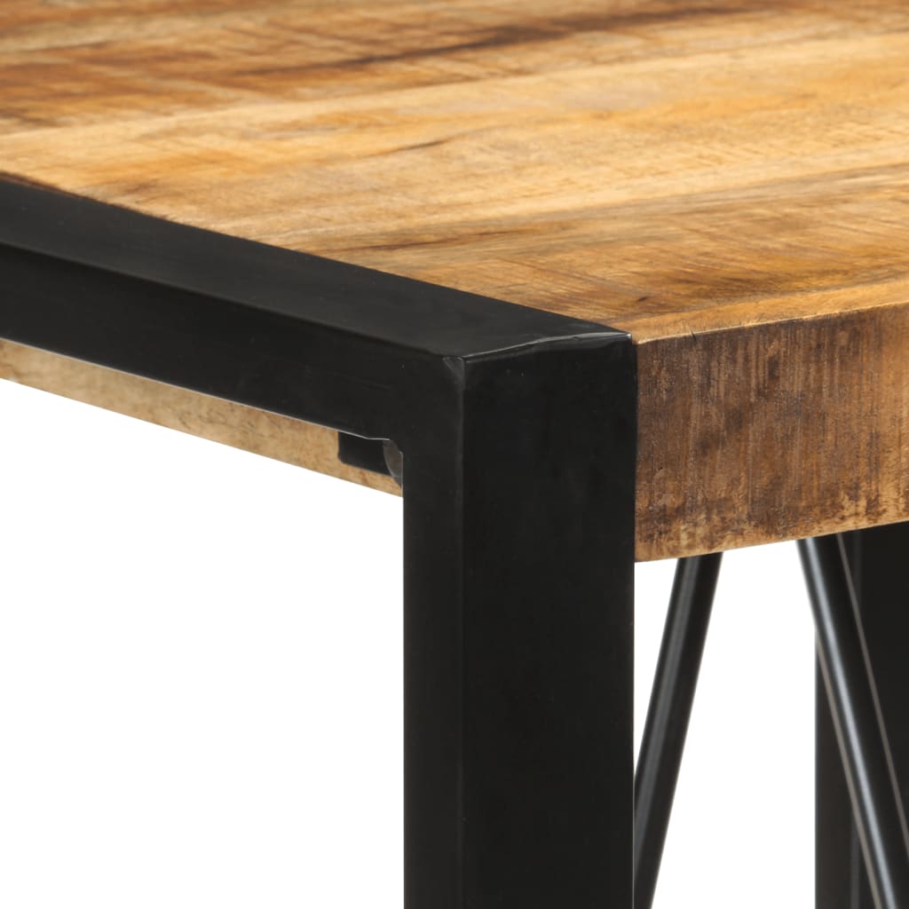 vidaXL Bar Table 110x55x110 cm Solid Rough Wood Mango