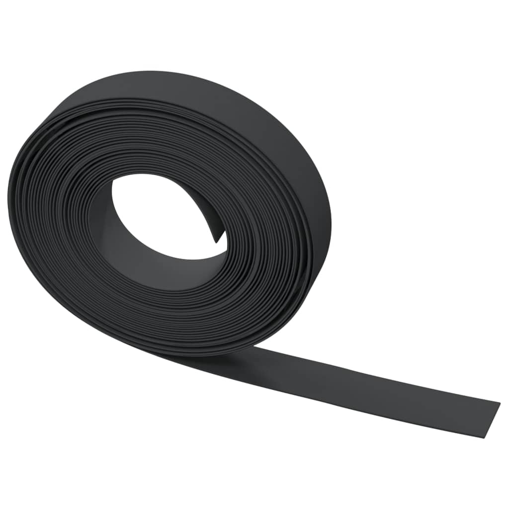 vidaXL Garden Edgings 3 pcs Black 10 m 15 cm Polyethylene