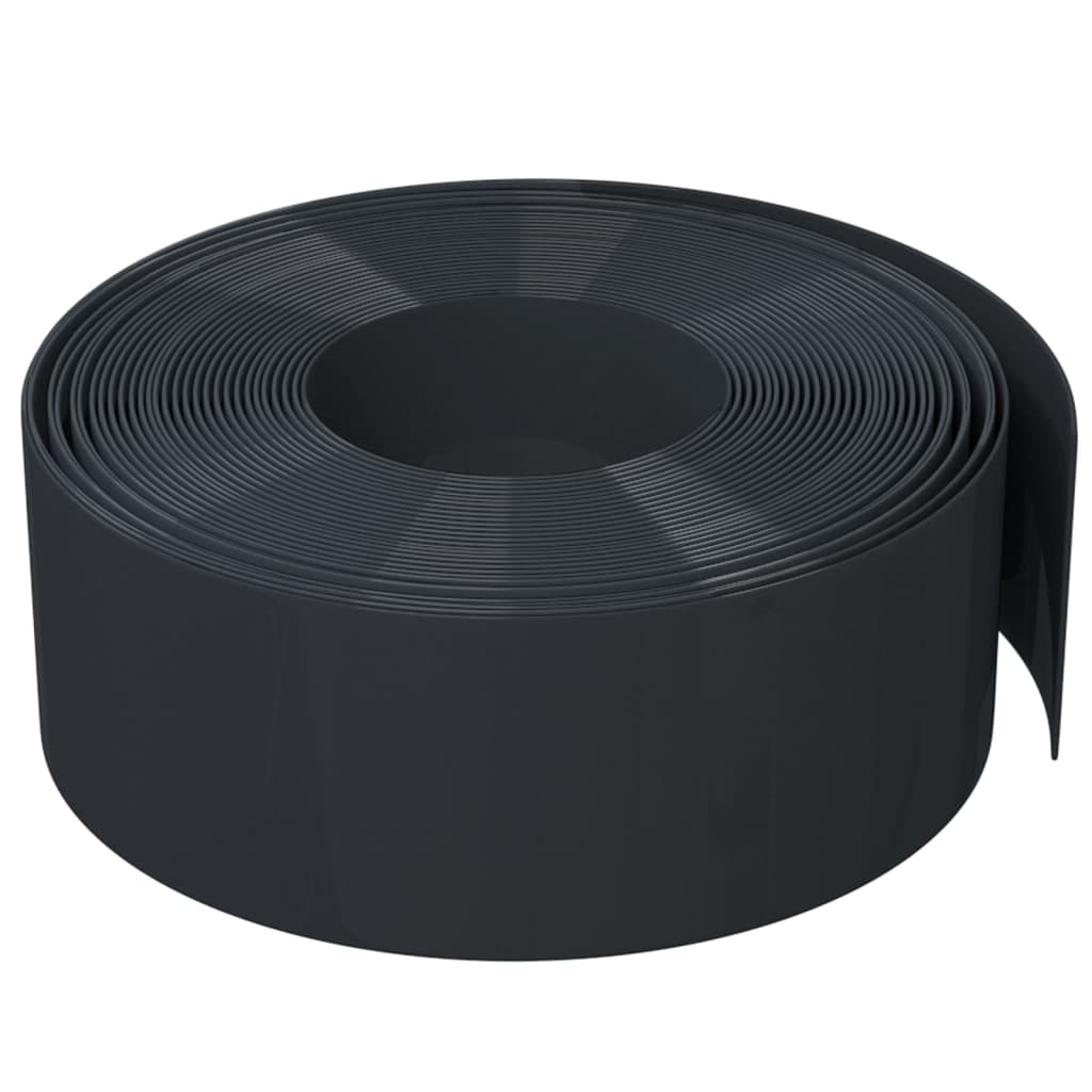 vidaXL Garden Edgings 3 pcs Black 10 m 15 cm Polyethylene
