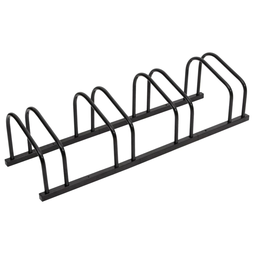 vidaXL Bike Rack for 5 Bikes Black Steel