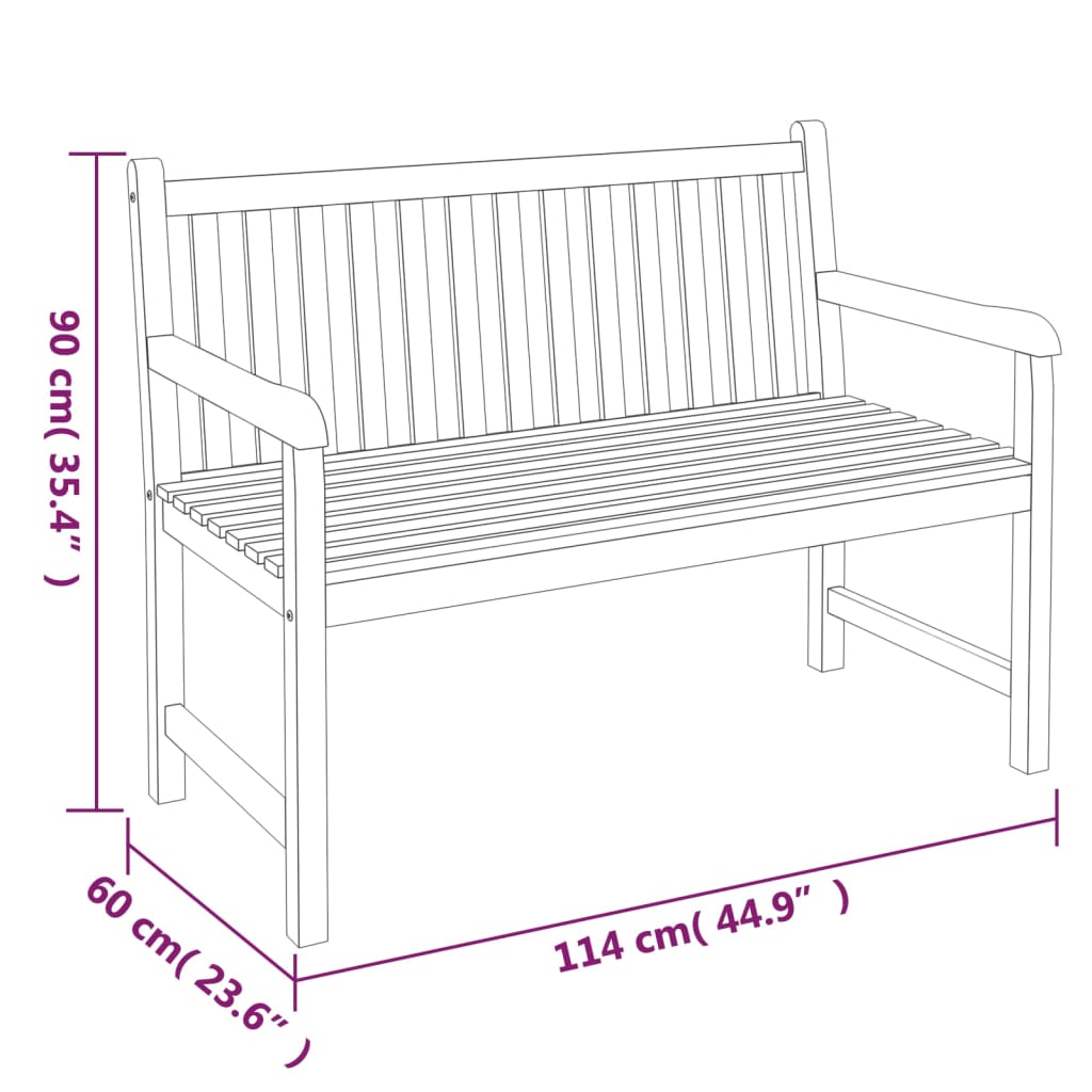 vidaXL 3 Piece Garden Dining Set Solid Wood Teak