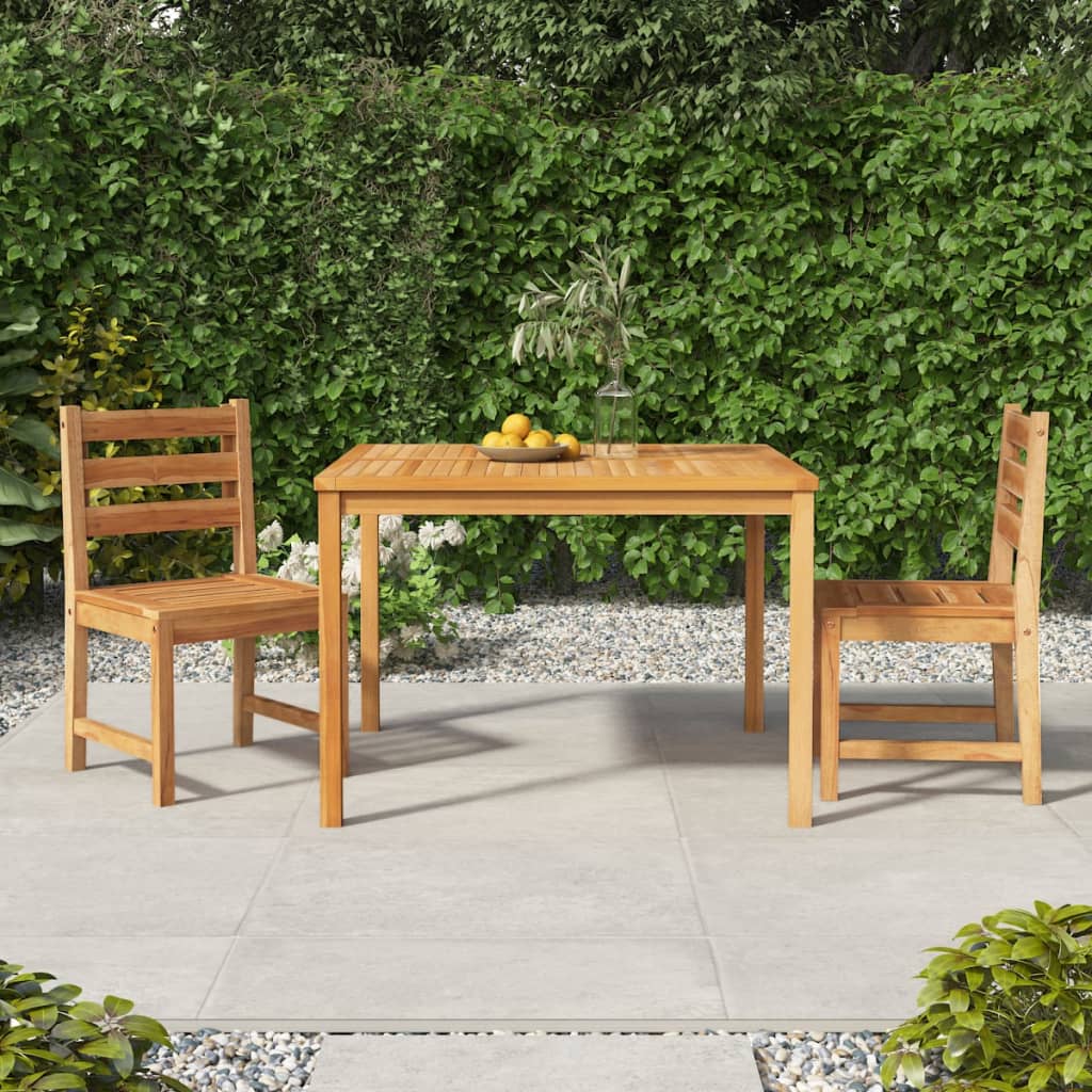 vidaXL 5 Piece Garden Dining Set Solid Wood Teak