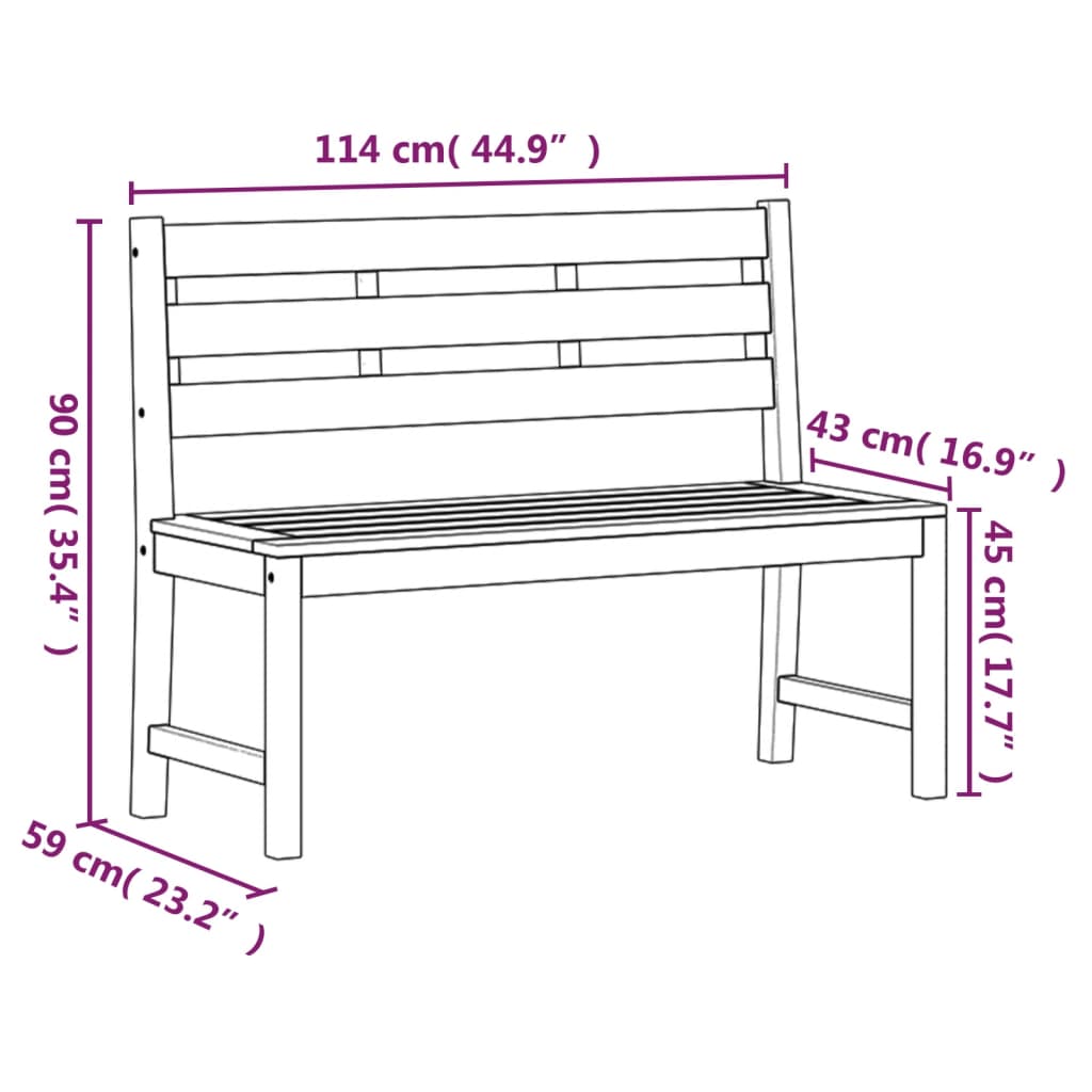 vidaXL 3 Piece Garden Dining Set Solid Wood Teak