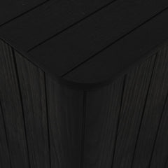 vidaXL Garden Table with Removable Lid Black Polypropylene