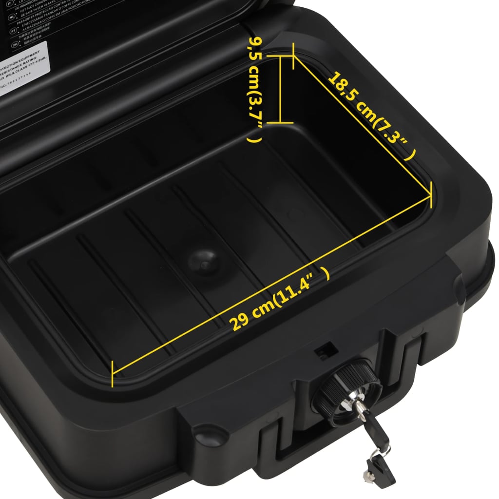 vidaXL Safe Box Black 38x32.5x16.5 cm