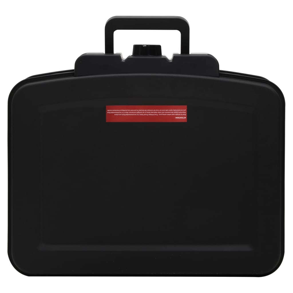 vidaXL Safe Box Black 38x32.5x16.5 cm