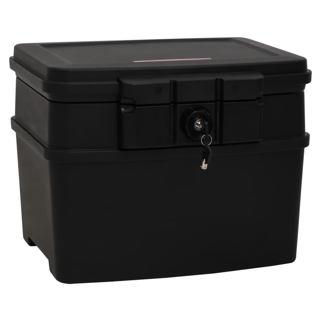 vidaXL Safe Box Black 38x32.5x16.5 cm