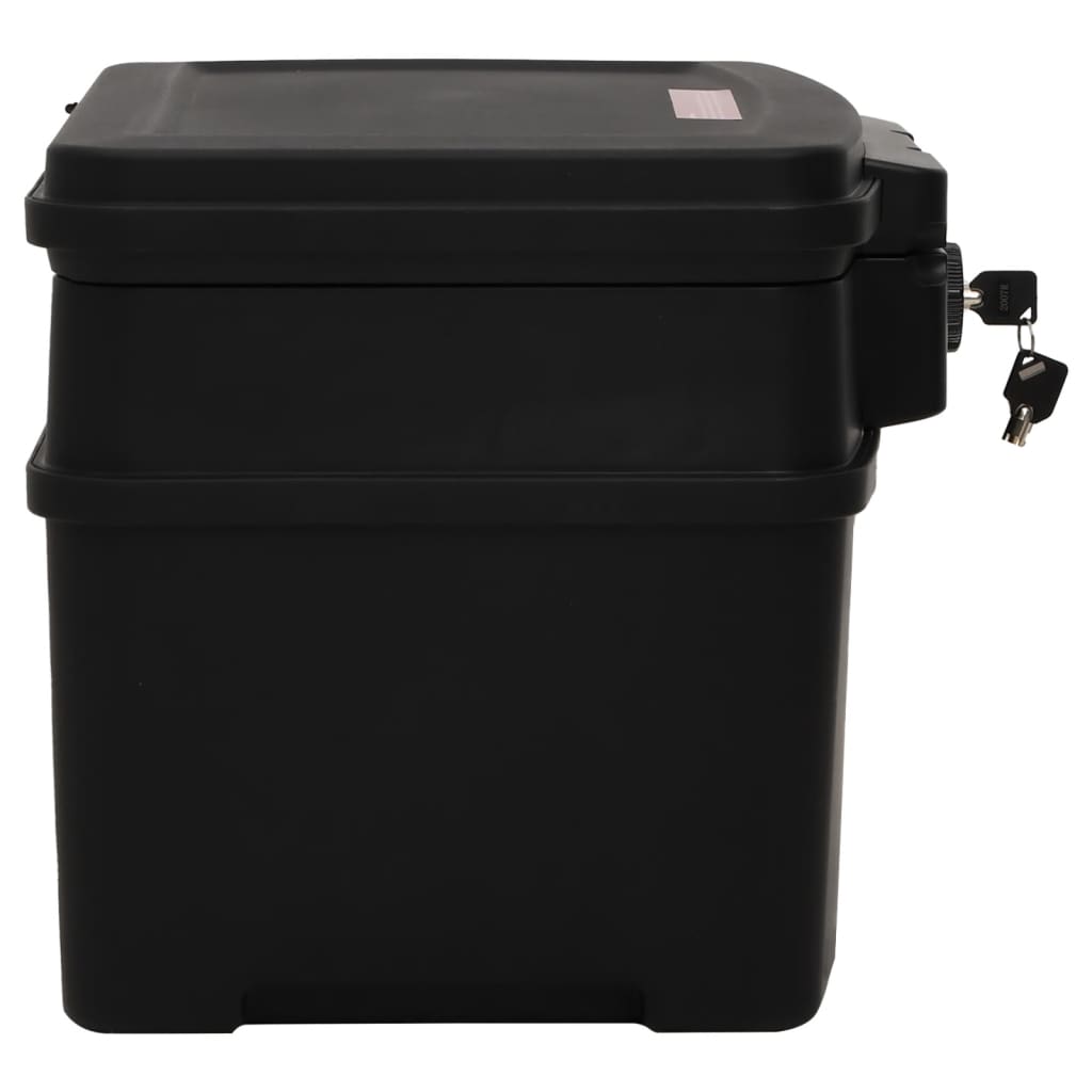 vidaXL Safe Box Black 38x32.5x16.5 cm