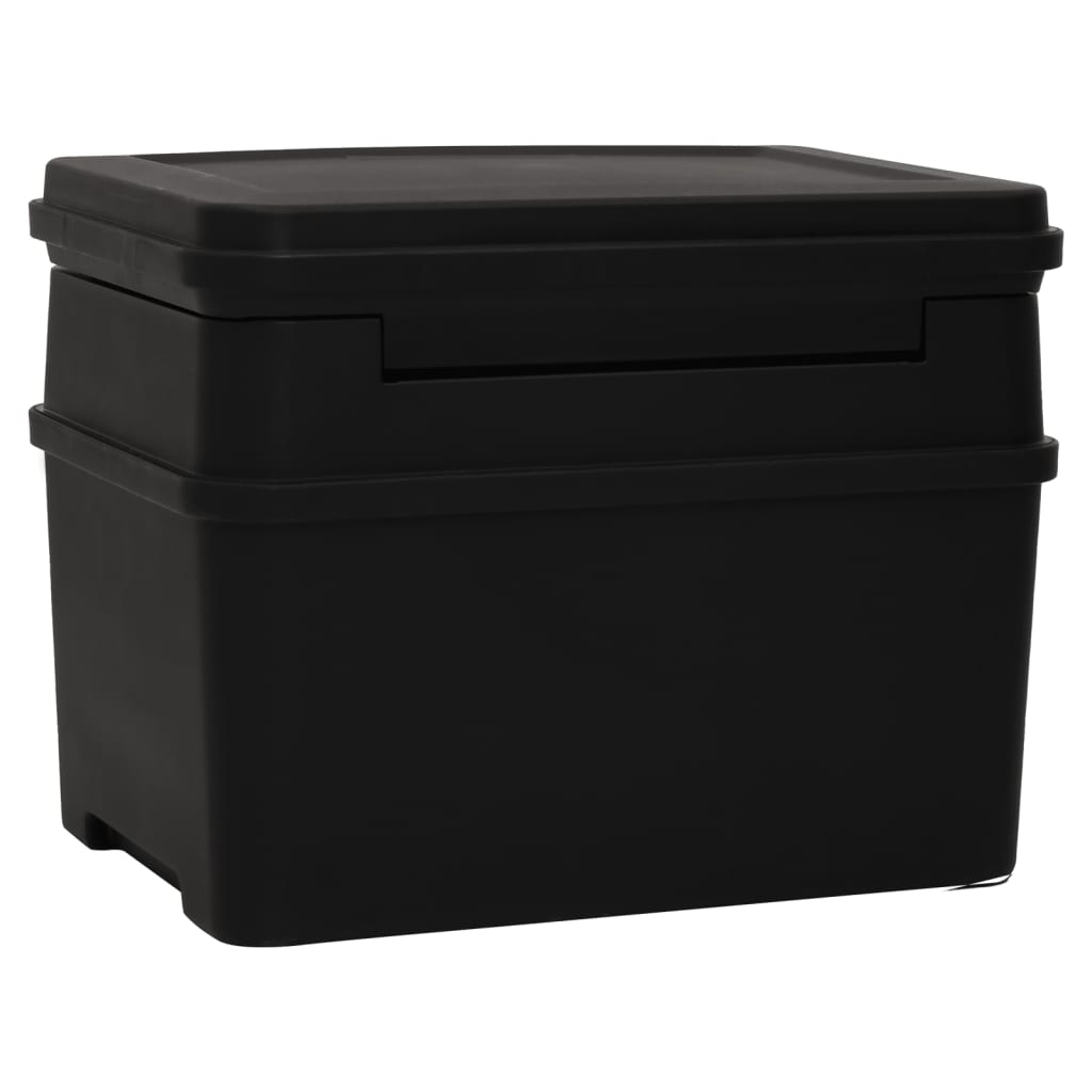 vidaXL Safe Box Black 38x32.5x16.5 cm